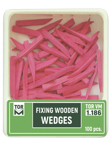 1-186-e GR 1.186 Wooden Wedges 100 pcs - Attēls 1