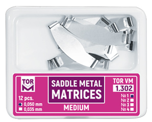 1-302-e GR 1.302(2)Saddle Matrices flexible central part 12pcs - Image 1