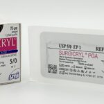 SM 11101516U SURGICRYL PGA UNDYED EP1 USP5/0 NEEDLE 3/8 CIR REV. CUT 16 MM / 75 CM