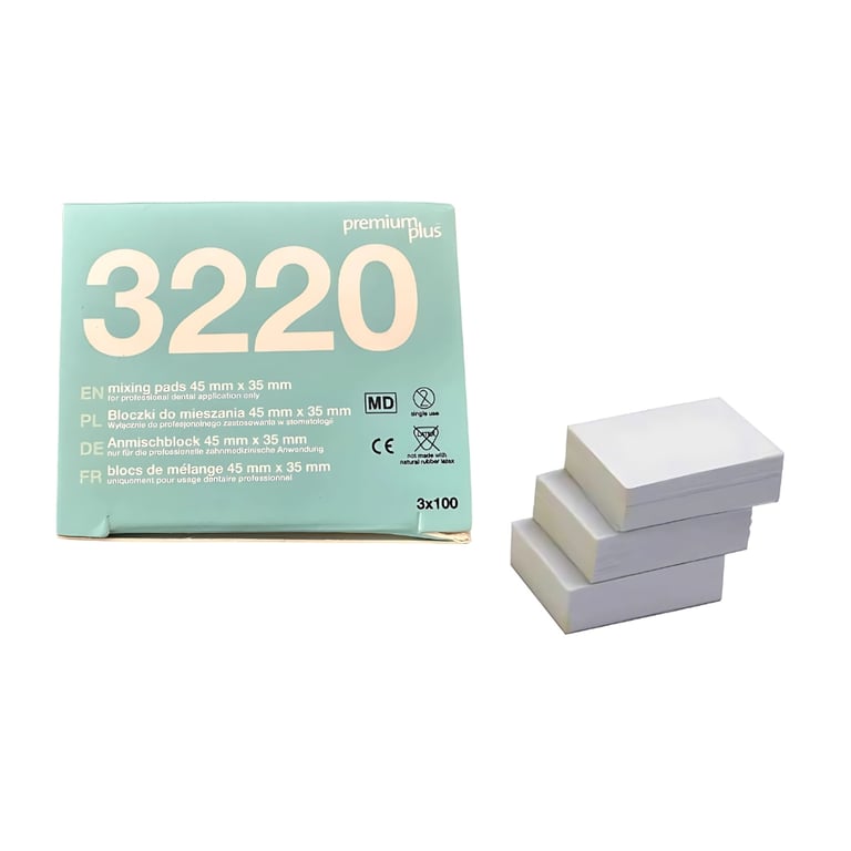 3220 3225 Mixing Pads 70 x 80mm 3 x 100s - Image 1