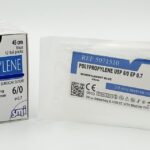 SM 5051512 POLYPROPYLENE BLUE 45 CM EP 0.5 USP 7/0 NEEDLE 3/8 CIR CUTTING 12 MM