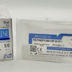 SM 5100115 POLYPROPYLENE BLUE 75 CM EP 1 USP 5/0 NEEDLE 1/2 CIR TAPER 15 MM