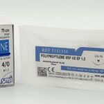 SM 5201516 POLYPROPYLENE BLUE 75 CM EP 1.5 USP 4/0 NEEDLE 3/8 CIR CUTTING 16 MM