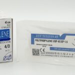 SM 5151519-45 POLYPROPYLENE BLUE 45 CM EP 1.5 USP 4/0 NEEDLE 3/8 CIR CUTTING 19 MM