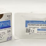 SM 5201519 POLYPROPYLENE BLUE 75 CM EP 2 USP 3/0 NEEDLE 3/8 CIR CUTTING 19 MM