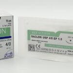 SM 9151519 DACLON NYLON MONOFIL 75 CM EP 1.5 USP 4/0 NEEDLE 3/8 CIR CUT. 19 MM