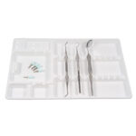 C29 PET PLASTIC DISPOSABLE TRAY PCS.400 WH