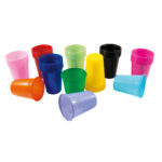 C37-COLOR ASSORTED CUP, PCS 100