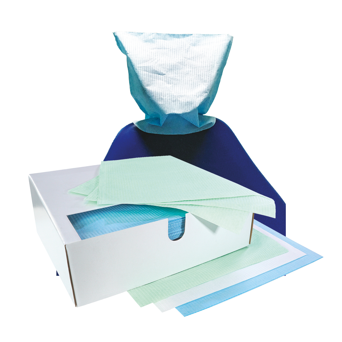 c70 C70 HEAD REST COVER+1PLY PAPER +1PLY PLAST175 GRE - Image 1