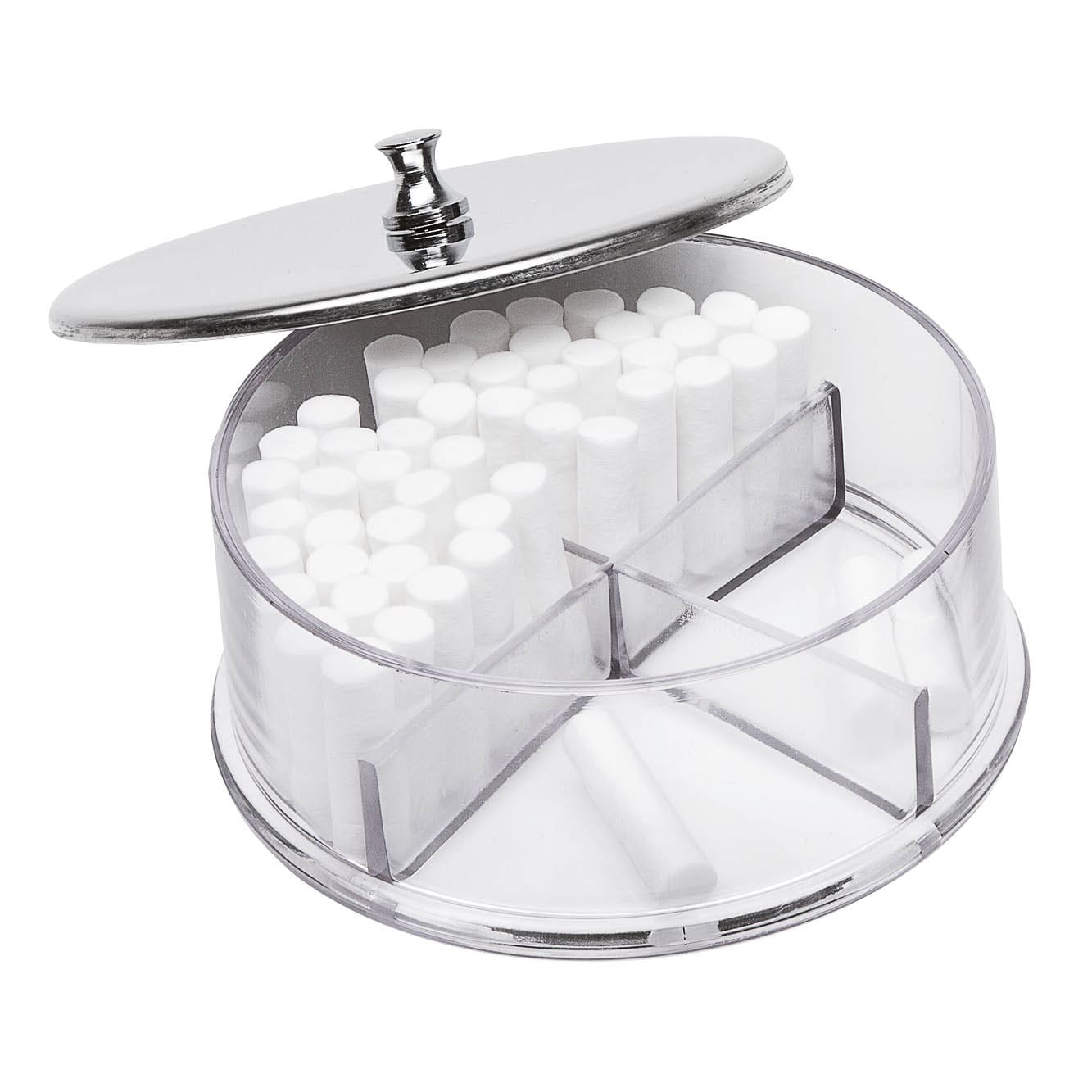 l4 L4 Cotton roll holder, plastic,with 4 compartments. - Image 1